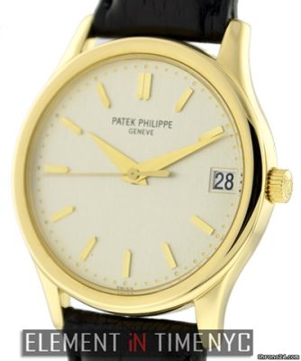 Chape Fake Patek Philippe Calatrava 18k Yellow Gold 3998j Nlg To