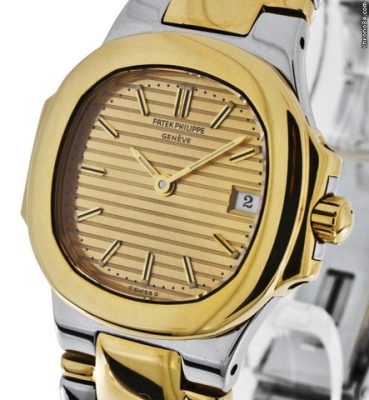 Chape Fake Patek Philippe Nautilus Lady Stahl Gold Ref 4700 Nlg To